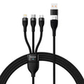 Carregador 3 em 1 engate USB A ou C - Baseus - Snap Mart