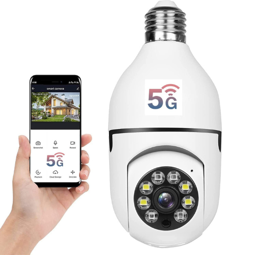 Câmera de Segurança Full HD Wi-Fi Inteligente 360 IP 5G - Snap Mart