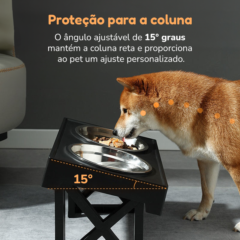 Comedouro Ajustável Premium Classic - Snap Mart